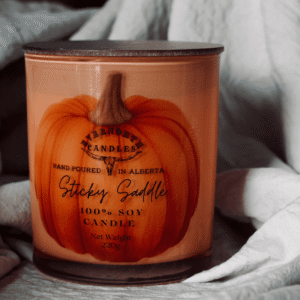 Sticky Saddle - Jasmine, Honey & Smoky Oud Soy Candle - Coconut & Vanilla Scent with Patchouli & Tonka Bean