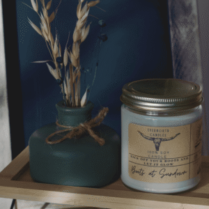 Boots At Sundown - Orange & Bergamot Soy Candle - Coconut, Gardenia, Amber & Vanilla Blend