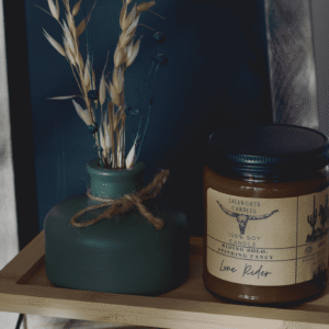 Lone Rider - Juniper, Leather, Tobacco & Amber Soy Candle – Oak, Clove and Bergamot Blend